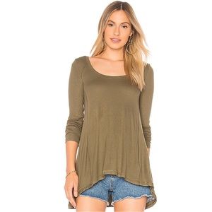 Free People Long Sleeve Flowy Tee